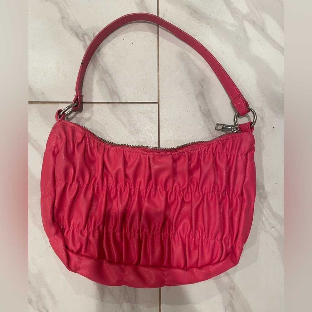 Pink handbag in y2k style